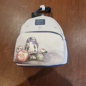 Loungefly Disney Star Wars R2D2 Bb8 Droids Mini Backpack New, with tags